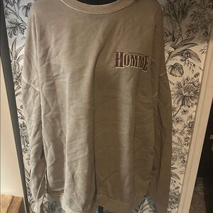 Boohoo Homme Olive Green Sweatshirt